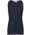 Rosemunde Top - Lang - Rib - Balta - Navy m. Blonder Rosemunde Top - Lang - Rib - Balta - Navy m. Blonder