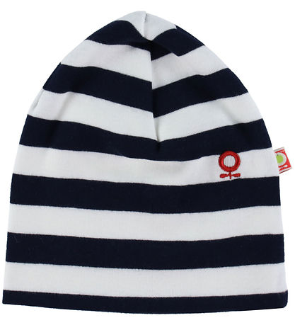 Katvig Beanie - Navy/White Striped