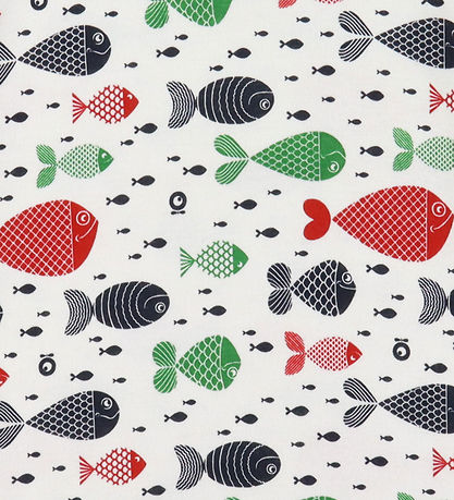 Katvig T-shirt - Navy/Rød m. Fisk