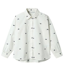 Name It Skjorte - NkfFilippas - Oversize - Bright White m. Sløjf Name It Skjorte - NkfFilippas - Oversize - Bright White m. Sløjf