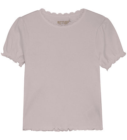 Huttelihut T-shirt - Rib - Cloud Gray Huttelihut T-shirt - Rib - Cloud Gray