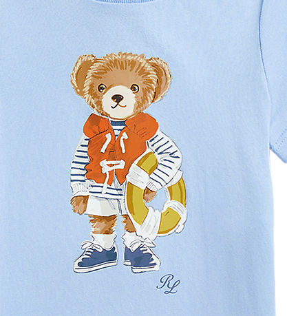 Polo Ralph Lauren Sommerdragt - Lyseblå m. Bamse