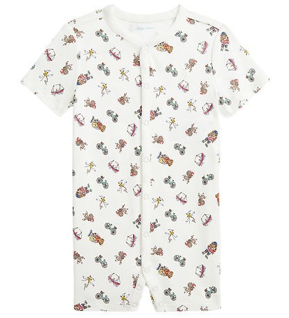 Polo Ralph Lauren Sommedragt - Hvid m. Print Polo Ralph Lauren Sommedragt - Hvid m. Print