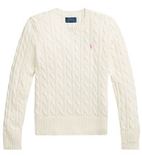 Polo Ralph Lauren Bluse - Strik - Hvid