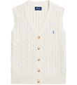 Polo Ralph Lauren Vest - Strik - Hvid Polo Ralph Lauren Vest - Strik - Hvid