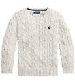 Polo Ralph Lauren Bluse - Strik - Hvid