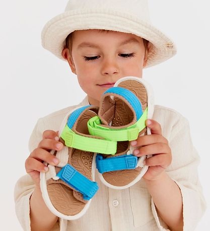 Bisgaard Sandaler - Nico - Bright Blue/Green Bisgaard Sandaler - Nico - Bright Blue/Green