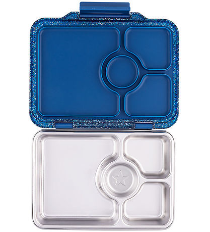 Yumbox Madkasse m. 4 Rum - Bento Steel - Twilight Glitter Yumbox Madkasse m. 4 Rum - Bento Steel - Twilight Glitter