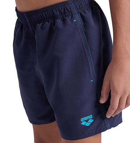 Arena Badeshorts - Solid R - Navy/Türkis