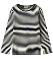 Wheat Bluse - Rib - Stig - Navy Rib Stripe