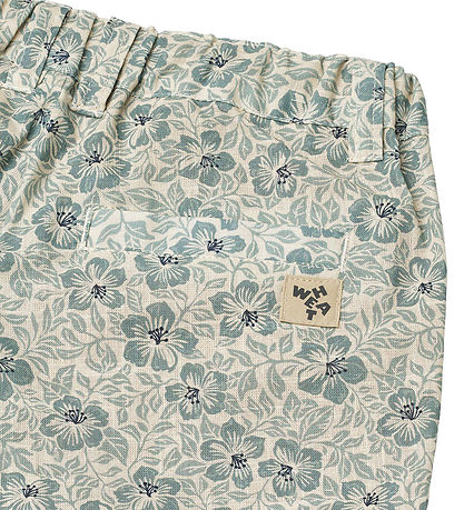 Wheat Shorts - Elvig - Aqua Hawaii Flowers