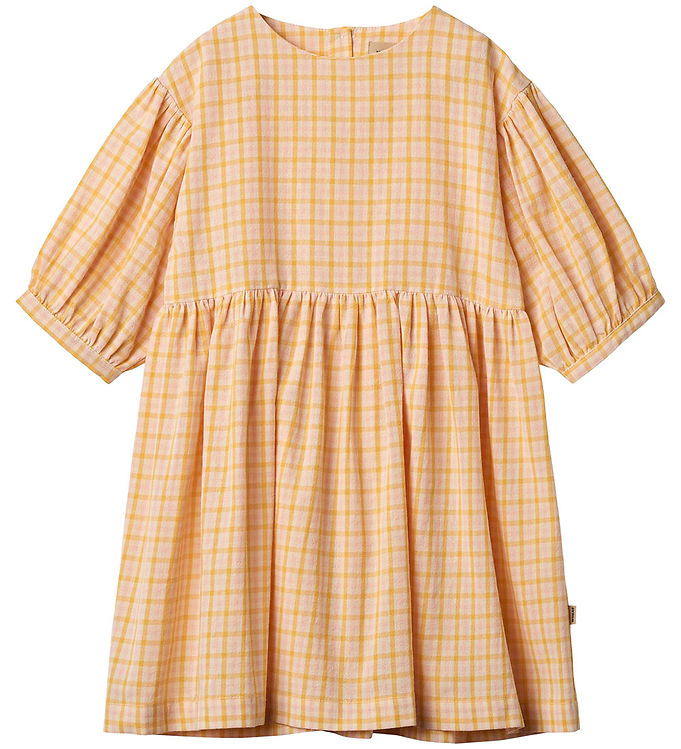 Wheat Kjole - Magda - Yellow Check