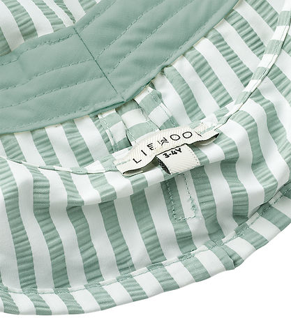 Liewood Badehat - Damona - UV40 - Stripe Peppermint/Crisp White