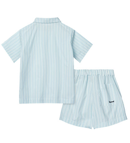 Liewood Set - Leona - Stripe Pure Sky/Creme De La Creme