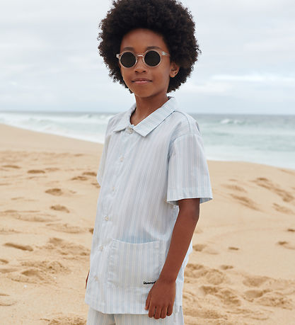 Liewood Sæt - Leona - Stripe Pure Sky/Creme De La Creme Liewood Sæt - Leona - Stripe Pure Sky/Creme De La Creme