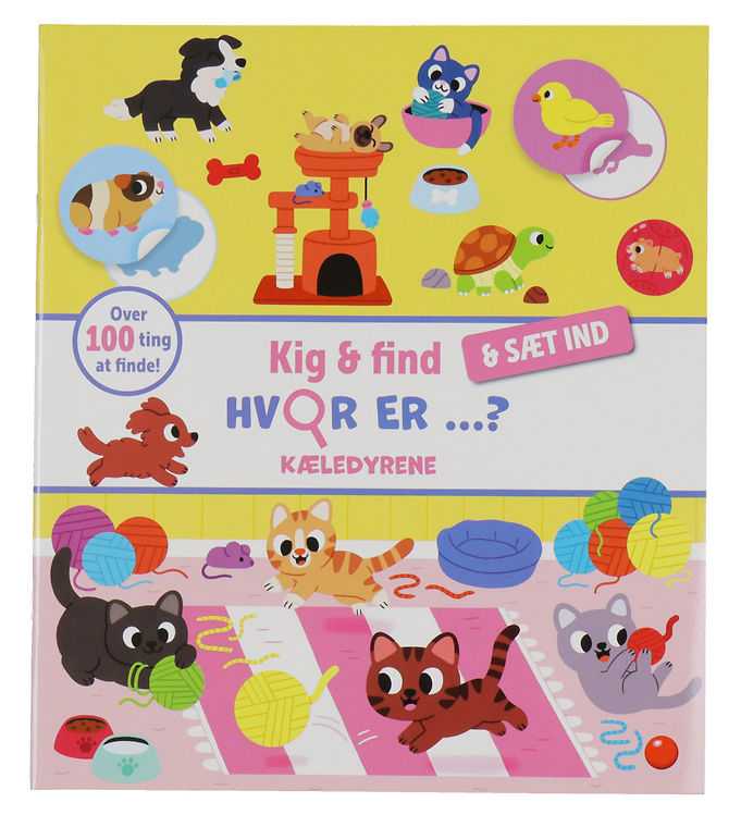 Forlagte Bolden Bog - Kig og find og sæt ind: Hvor er KÆLEDYRENE