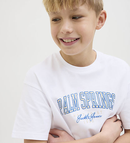 Jack & Jones T-shirt - JjDetroit - Hvid Jack & Jones T-shirt - JjDetroit - Hvid