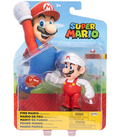 Super Mario Figur - 10 cm - Fire Mario