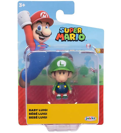 Super Mario Figur - 4,5 cm - Baby Luigi
