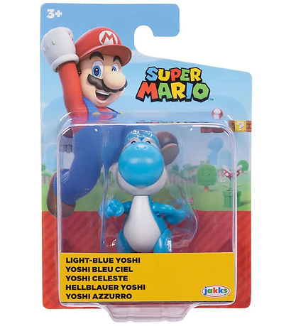 Super Mario Figur - 6 cm - Light-Blue Yoshi