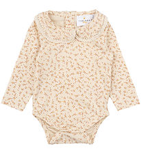The New Siblings Body l/æ - TnsbNora - White Swan/Beige m. Bloms The New Siblings Body l/æ - TnsbNora - White Swan/Beige m. Bloms