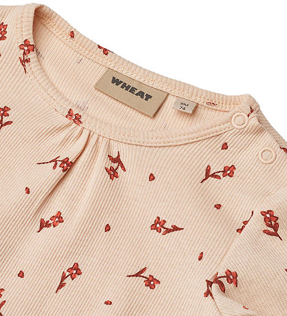 Wheat Body l/æ - Rib - Elmine - Rose Water Flowers Wheat Body l/æ - Rib - Elmine - Rose Water Flowers