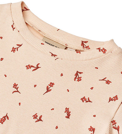 Wheat T-shirt - Rib - Iris - Rose Water Flowers