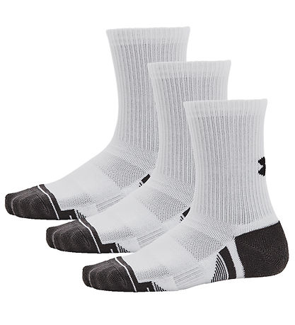 Under Armour Strømper - 3-pak - Hvid m. Grå Under Armour Strømper - 3-pak - Hvid m. Grå