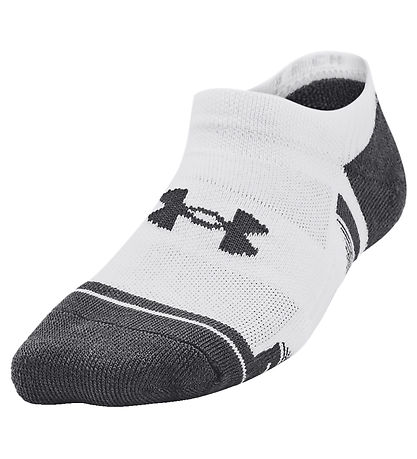 Under Armour Ankelstrømper - 3 Pak - Hvid m. Grå Under Armour Ankelstrømper - 3 Pak - Hvid m. Grå