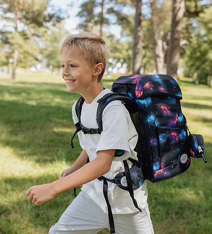 Beckmann Skoletaske - Classic - Ninja Elements - Sort