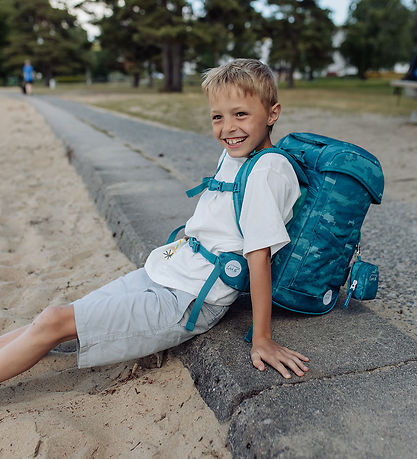 Beckmann Skoletaske - Classic - Jungle Game - Grøn