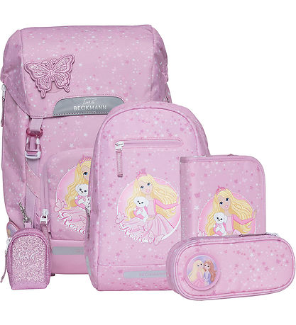 Beckmann Skoletaskesæt - Classic Maxi - Rosie - Pink Beckmann Skoletaskesæt - Classic Maxi - Rosie - Pink