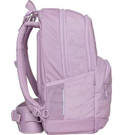 Beckmann Skoletaske - Sport Junior - Padded Hearts - Pink