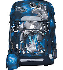 Beckmann Skoletaske - Classic - Tech Rex - Sort Beckmann Skoletaske - Classic - Tech Rex - Sort