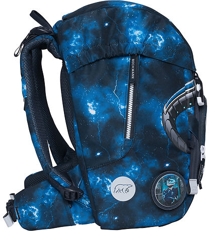 Beckmann Skoletaske - Classic - Tech Rex - Sort