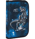 Beckmann Pencil Case w. Contents - Tech Rex - Black