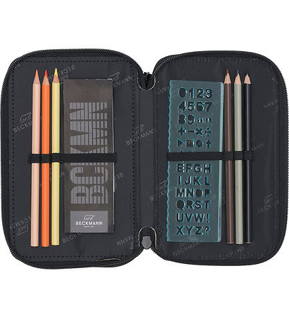 Beckmann Penalhus m. Indhold - Sort