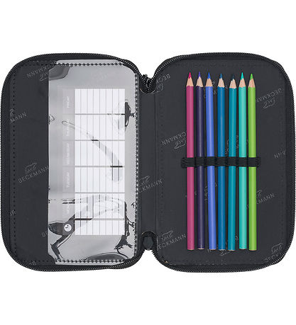 Beckmann Penalhus m. Indhold - Sort