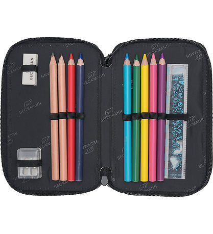 Beckmann Penalhus m. Indhold - Sort