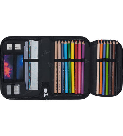 Beckmann Penalhus m. Indhold - Ninja Elements - Sort