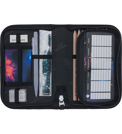 Beckmann Penalhus m. Indhold - Ninja Elements - Sort