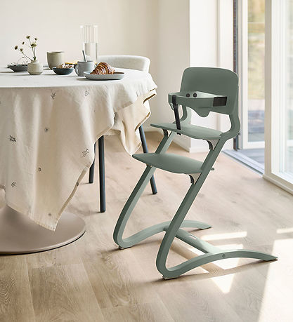 Leander Classic Bøjle til Højstol - Sage Green m. Læderstrop Leander Classic Bøjle til Højstol - Sage Green m. Læderstrop