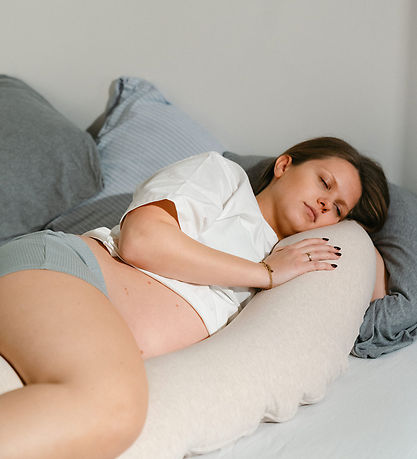 Doomoo Graviditets-/Ammepude - 180 cm - Melerad Sand