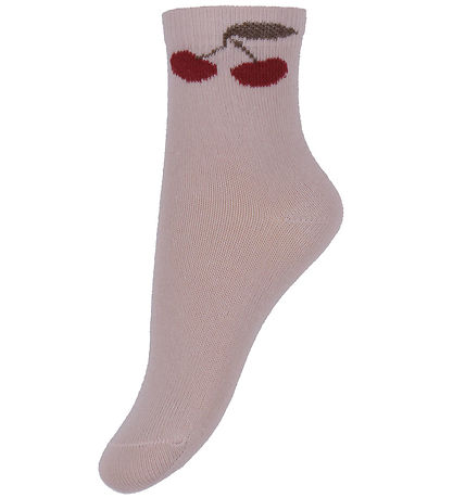 Minymo Strømper - 2-pak - Shell m. Kirsebær Minymo Strømper - 2-pak - Shell m. Kirsebær