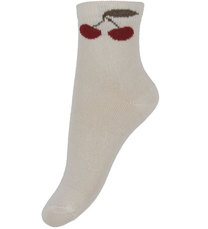 Minymo Strømper - 2-pak - Shell m. Kirsebær Minymo Strømper - 2-pak - Shell m. Kirsebær