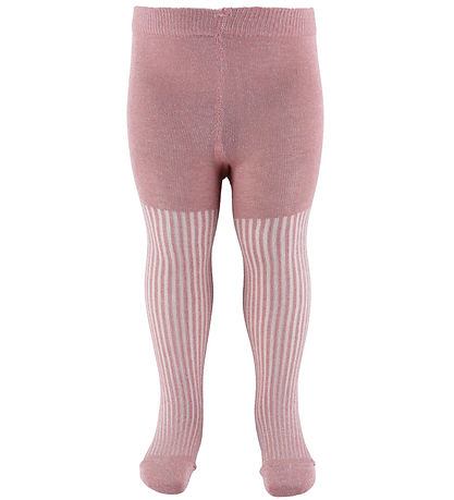 Minymo Strømpebukser - 2-pak - Ash Rose m. Glimmer