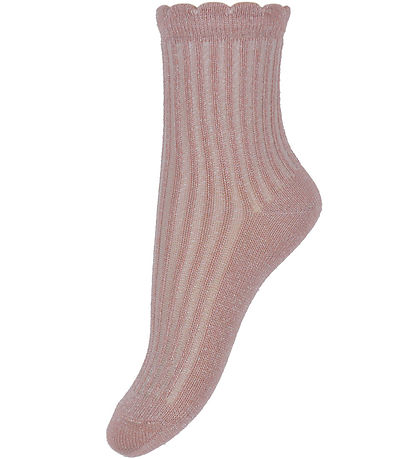 Minymo Strømper - 2-pak - Ash Rose m. Glimmer Minymo Strømper - 2-pak - Ash Rose m. Glimmer