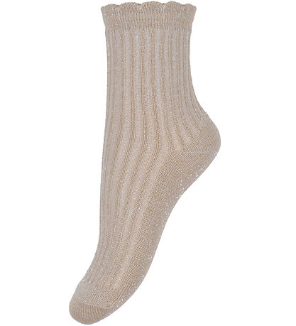 Minymo Strømper - 2-pak - Dusky Orchid m. Glimmer