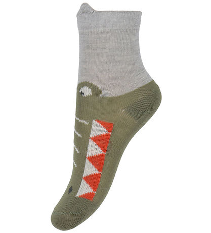 Minymo Strømper - 2-pak - Dark Navy/Armygrøn m. Krokodille Minymo Strømper - 2-pak - Dark Navy/Armygrøn m. Krokodille