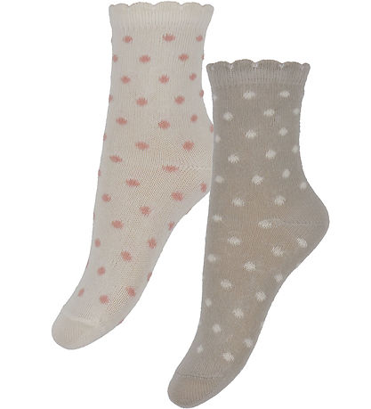 Minymo Strømper - 7-pak - Ash Rose m. Mønster Minymo Strømper - 7-pak - Ash Rose m. Mønster